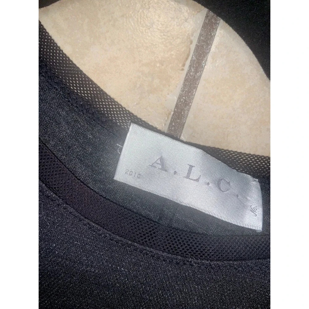 ALC indie Sleeze Goth Knit Zipper Shirt Dress 2010 boho spring formal evening - Picture 5 of 8